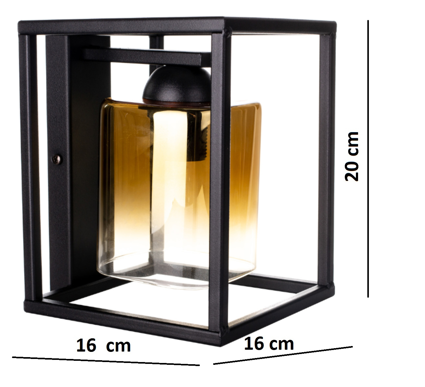 Nástenná lampa Light čierna C